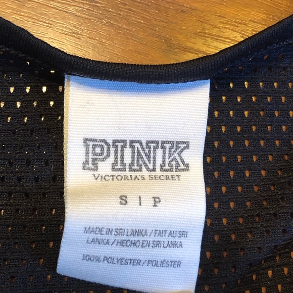 Pink VS Tank Top, “You had me at pizza” Size Small - Picture 4 of 7